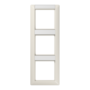 Jung AS583NA, Rahmen 3fach, mit Schriftfeld, senkrechte Montage, Duroplast, AS 500, weiß Jung AS583NA, Rahmen 3fach, mit Schriftfeld, senkrechte Montage, Duroplast, AS 500, weiß
