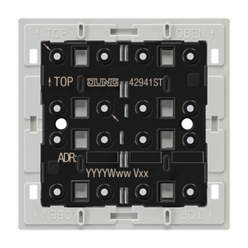 Jung 42941ST,KNX Tastsensor-Modul Universal, 4fach, F40, Secure