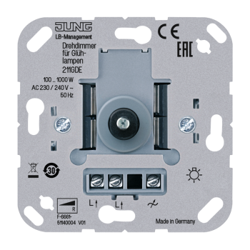 Jung 211GDE, Drehdimmer, 100 ... 1000 W