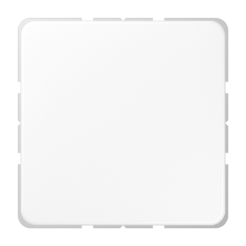 Jung CD594-0WW, Blind-Abdeckung (gerastet), Thermoplast, Serie CD, alpinweiß