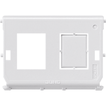 Jung 54-2WE, Montage-Einsatz, 2fach, Universalmodul, RJ 45 System