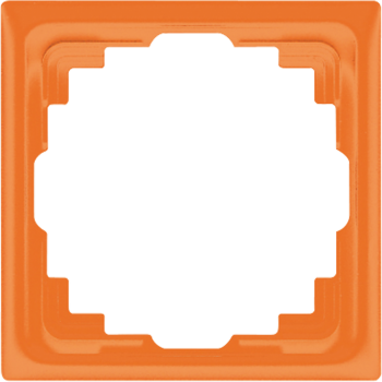 Jung CD581KO, Rahmen für Kabelkanal-Installation 1fach, senkrechte und waagerechte Montage, Thermoplast, Kabelkanal CD, orange (für ZSV)