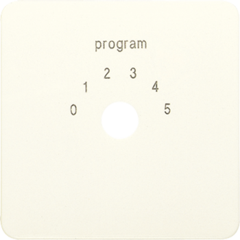 Jung 594-9, Abdeckung für Programmwahlschalter, Thermoplast, Serie CD, weiß