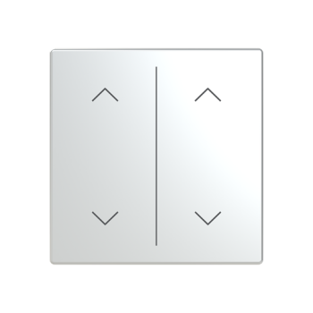 Busch Jaeger LFAW/A.2.63.11-866, Abdeckung als Wippe 2-fach mit Symbol Auf/Ab"(2CKA006199A0254)"