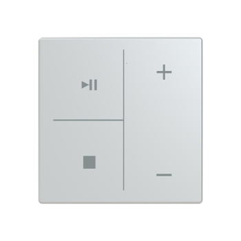 Busch Jaeger LFMW/A.4.63.11-83, Abdeckung als Taster 4-fach mit Symbolik Musiksteuerung"(2CKA006199A0257)"