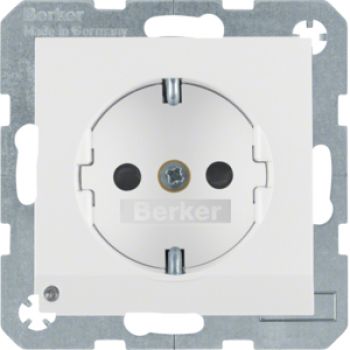 Berker 41091909, Steckdose SCHUKO m LED-OL S.1/B.3/B.7 pw