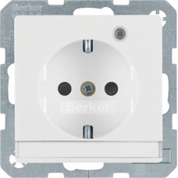 Berker 41106089, Steckdose SCHUKO LED BSF erh BS Q.1/3 pw