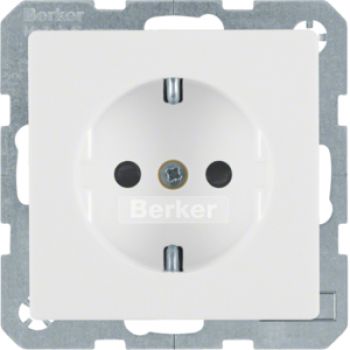 Berker 41236089, Steckdose SCHUKO erh BS Q.1/Q.3 pw