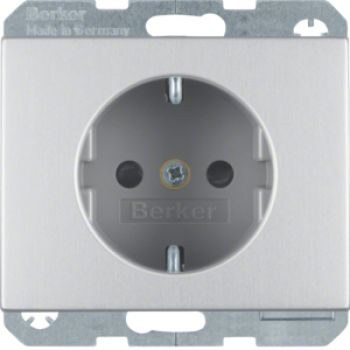 Berker 41357003, Steckdose SCHUKO erh BS K.5 Alu