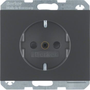 Berker 41357006, Steckdose SCHUKO erh BS K.1 anthrazit