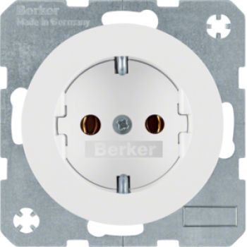 Berker 41432089, Steckdose SCHUKO R.1/R.3 polarweiß glän