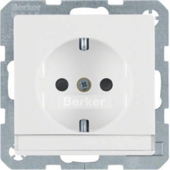 Berker 41496089, Steckdose SCHUKO BSF erh BS Q.1/Q.3 pw