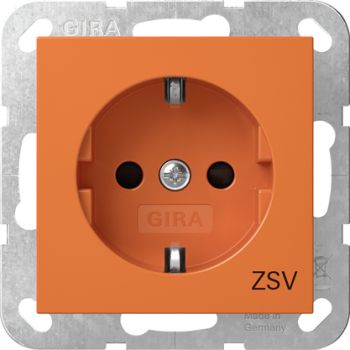 Gira 4453109 SCHUKO-Steckd. SH ZSV System 55 Orange