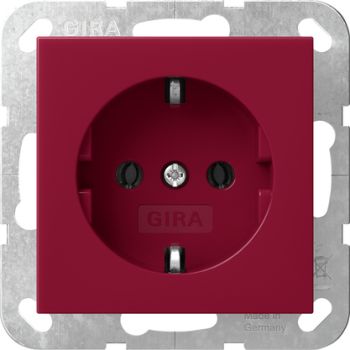 Gira 4455108 SCHUKO-Steckd. System 55 Rot