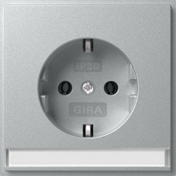 Gira 446265 SCHUKO-Steckd. BSF + SH (IP20) Gira TX_44 F Alu