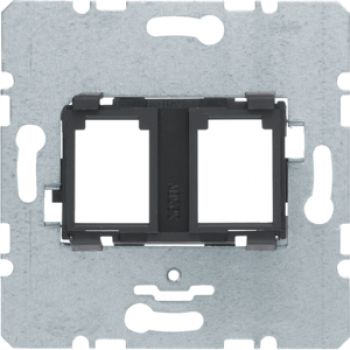 Berker 454202, Tragpl. m An 2fach f 3M Modular Jacks