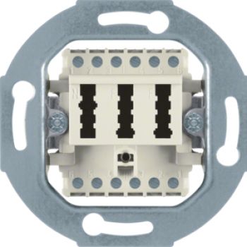 Berker 454402, TAE-Anschlussdose 2 X 6/6Nff Modul-Ein