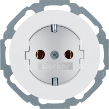 Berker 47272089, Steckdose SCHUKO 45° R.1/R.3 pw