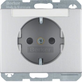 Berker 47387003, Steckdose SCHUKO m BF u. erh.BS K.5 Alu