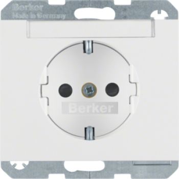 Berker 47387009, Steckdose SCHUKO m BF u. erh.BS K.1 pw