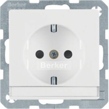 Berker 47496089, Steckdose SCHUKO m BF erh BS Q.1/Q.3 pw