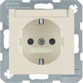 Berker 47498982, Steckdose SCHUKO m BF erh BS S.1 weiß