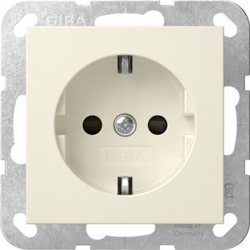 Gira 475501,SCHUKO  SH o.Kr. System 55 Cremeweiß