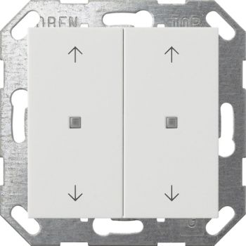 Gira 517427,Taster Wippe 2f Pfeile OneKNX System 55 Reinweiß m