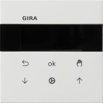 Gira 5366112,S3000 Jal.- + Schaltuhr Display Flächenschalter Reinweiß