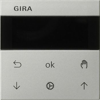 Gira 5366600,S3000 Jal.- + Schaltuhr Display System 55 Edelstahl(lack.)