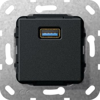 Gira 568210,USB 3.0 A Kpl. Einsatz Schwarz m