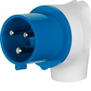 Berker 578301, CEE Winkelstecker 3Pol 32A grau/blau