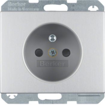 Berker 6765757003, Steckdose m SK-Stift erh. BS K.5 Alu