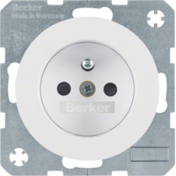 Berker 6765762089, Steckdose m SK-Stift erh. BS R.1/R.3 pw