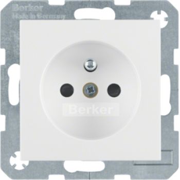 Berker 6765768989, Steckdose m SK-Stift S.1/B.3/B.7 pw