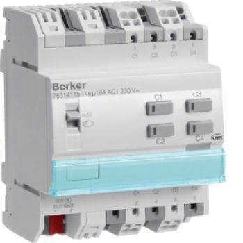 Berker 75314115, Schalt-/Jalousieak 4-/2f REG 16A KNX