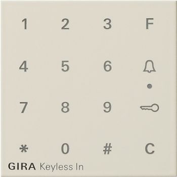 Gira 851301,Aufsatz Codetastatur System 55 Cremeweiß