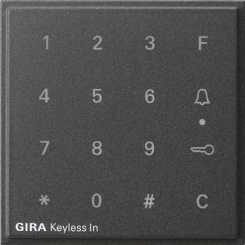 Gira 851367,Aufsatz Codetastatur Gira TX_44 Anthrazit