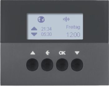 Berker 85745175, KNX-Funk Jalou-Uhr quickl K.1 anth