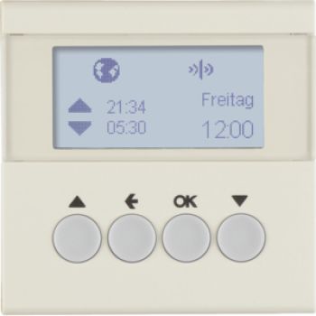 Berker 85745182, KNX-Funk Jalou-Uhr quickl S.1 weiß