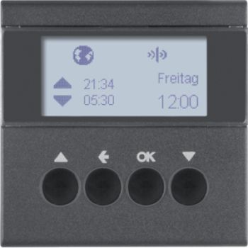 Berker 85745185, KNX-Funk Jalou-Uhr quickl S.1/B3/7 anth