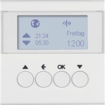 Berker 85745189, KNX-Funk Jalou-Uhr quickl S.1/B.3/B.7 pw