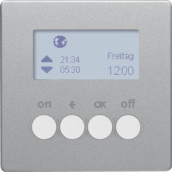 Berker 85745224, KNX-Funk Zeitsch.uhr quickl Q.1/Q.3 alu