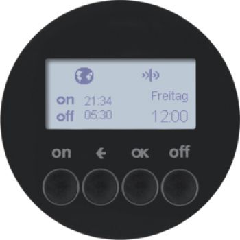 Berker 85745231, KNX-Funk Zeitsch.uhr quickl R.1/R.3 sw