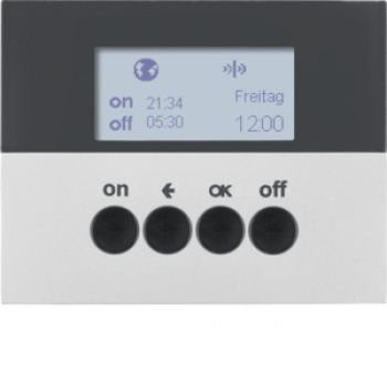 Berker 85745277, KNX-Funk Zeitsch.uhr quickl K.5 alu