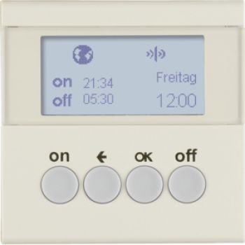 Berker 85745282, KNX-Funk Zeitsch.uhr quickl S.1 weiß