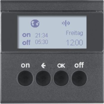 Berker 85745285, KNX-Funk Zeitsch.uhr quickl S1/B3/7 anth