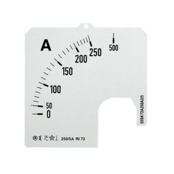 ABB SCL-A5-250/96, Wechselskala für AMT1-A5/48 Amperemeter SCL-A5-250/96 (2CSG123249R5011)