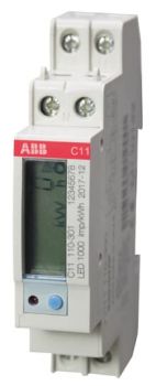 ABB C11 110-301 IEC, C11 110-301 Wechselstromzähler Stahl", 1 Phase, Direktanschluss 40A (2CMA103572R1000)"