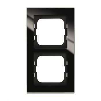 Busch Jaeger 1722-245 2-fach Glas schwarz Abdeckrahmen ,2CKA001754A4801